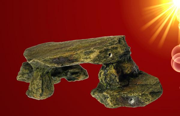 Aquarium Deko flache FELSEN HÖHLE Terrarium Dekoration Zubehör Welse Barsch