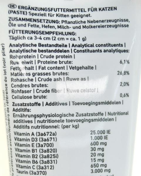 KITTEN KATZEN MULTI VITAMIN PASTE ✚ TAURIN A,D3,E,B1,B2,B6,C Zubehör Snack