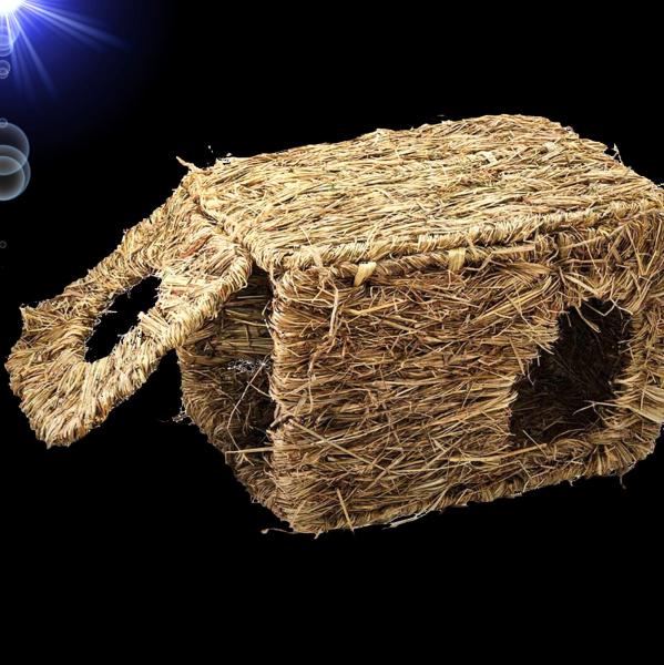 Nager GROßES GRASHAUS XL Zubehör Höhle  Zwergkaninchen Meerschweinchen Heu