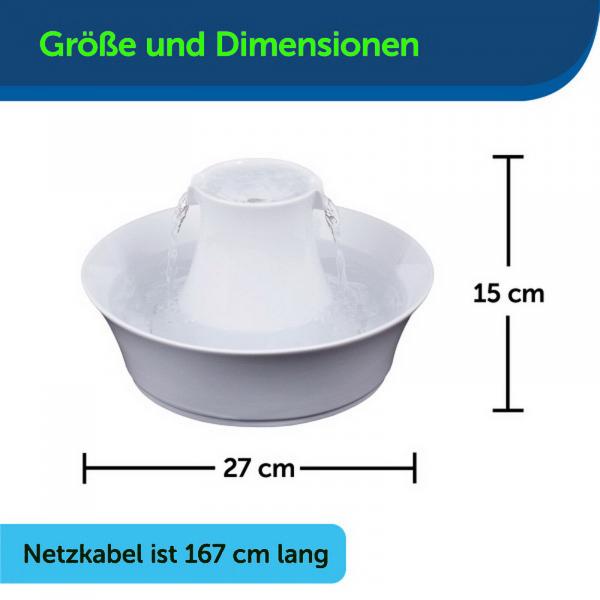 2 Liter Hunde Katzen automatischer Spender TRINKBRUNNEN Haustiere Napf PetSafe