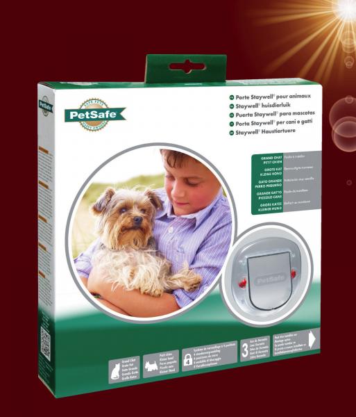 PetSafe® 4-Wege KATZENKLAPPE Katzentür Haustier Hundetür Hundeklappe Glas