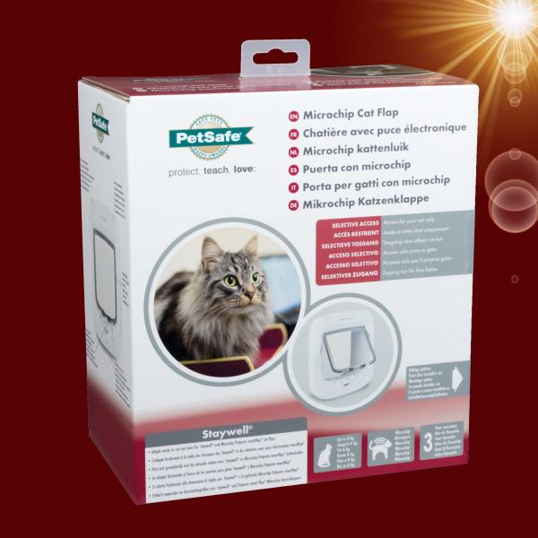 PetSafe® Mikrochip KATZENKLAPPE Katzentür Haustierklappe Hundetür Hundeklappe Glas
