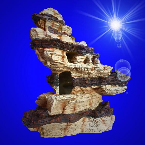 Aquarium Deko PAGODEN TERRASSEN HÖHLEN SET Dekoration Zubehör Dekoration