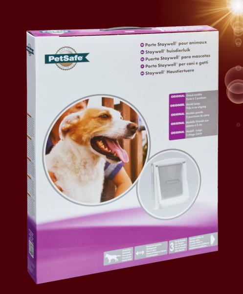 PetSafe® 2-Wege HUNDEKLAPPE Katzentür Haustier Hundetür Katzenklappe Glas