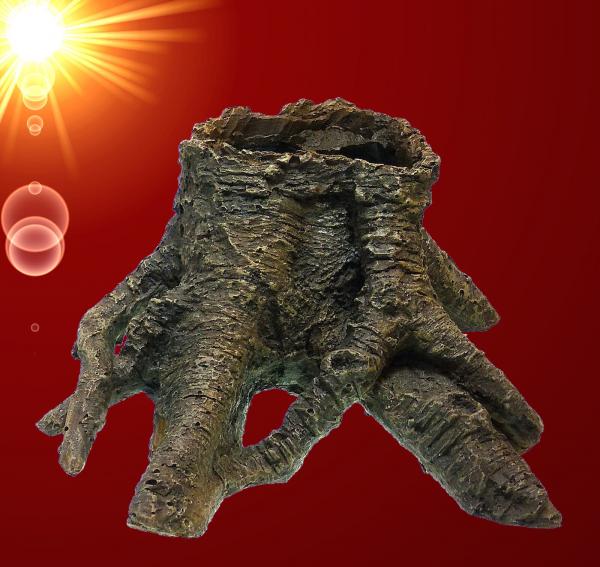 Aquarium Deko BAUMSTUMPF HÖHLE Garnele Zubehör Dekoration Terrarium Wurzel
