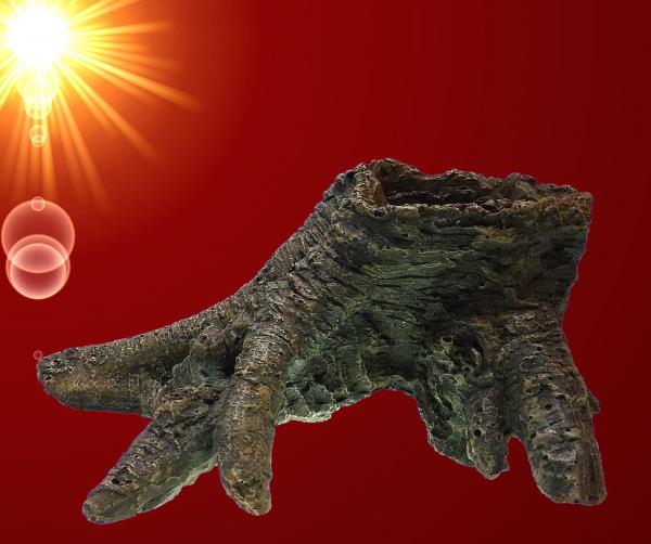 Aquarium Deko BAUMSTUMPF HÖHLE Garnele Zubehör Dekoration Terrarium Wurzel
