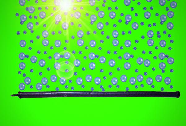 Aquarium Deko !! LUFTVORHANG SET 60 cm !! ➕ Luftpumpe ➕ Zubehör Luftpumpe