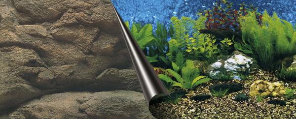 Aquarium Deko 80X40 cm RÜCKWANDFOLIE Fotorückwand Zubehör Poster Dekoration