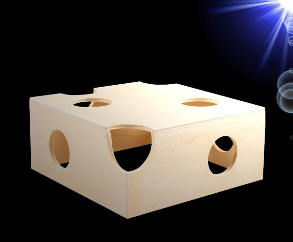 Nager HOLZ HAMSTER HAUS Rennmaus Maus Gerbil Kleintier Zubehör Bett Nest