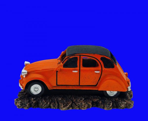 AUTO Aquarium Deko Oldtimer Citroën " 2CV ENTE " Höhle Dekoration Zubehör