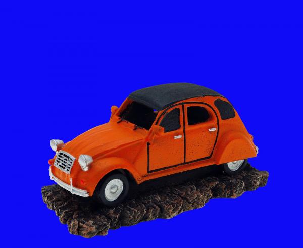 AUTO Aquarium Deko Oldtimer Citroën " 2CV ENTE " Höhle Dekoration Zubehör