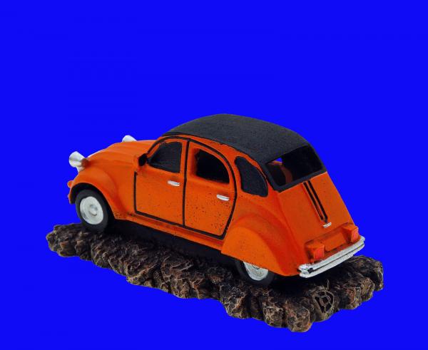 AUTO Aquarium Deko Oldtimer Citroën " 2CV ENTE " Höhle Dekoration Zubehör