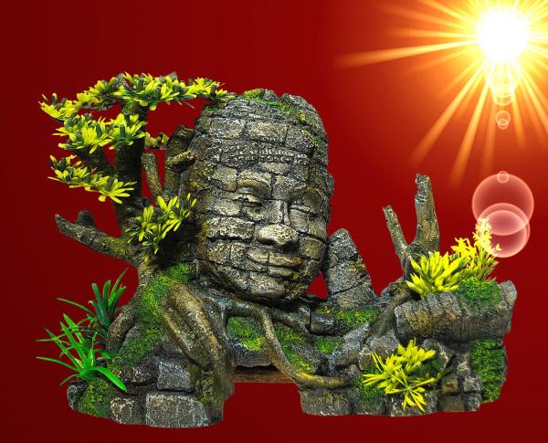 Aquarium Deko ANGKOR WAT ✚ PFLANZEN Wurzel Dekoration Zubehör Höhle