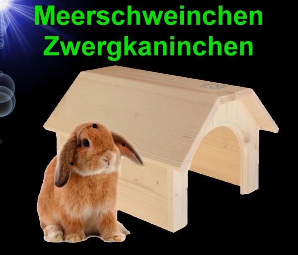 Nager HOLZ ZWERGKANINCHEN MEERSCHWEINCHEN HAUS Zubehör Nest Kaninchen