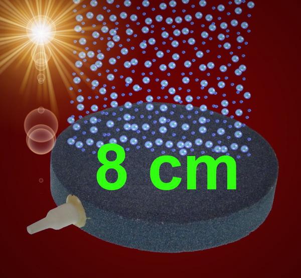 Aquarium Teich Deko BELÜFTERPLATTE 8cm SET ➕ LUFTPUMPE Sprudler ➕ Zubehör