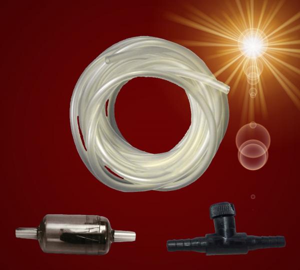 Aquarium Teich Deko BELÜFTERPLATTE 8cm SET ➕ LUFTPUMPE Sprudler ➕ Zubehör