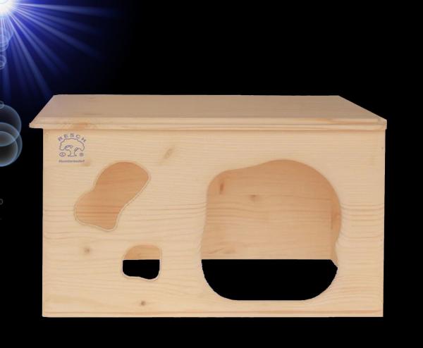 Nager HOLZ ZWERGKANINCHEN MEERSCHWEINCHEN HAUS 2 Eingänge Zubehör Nest