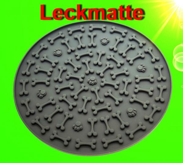 runde SILIKON LECKMATTE FÜR HUNDE temperaturbeständig Zubehör Snack