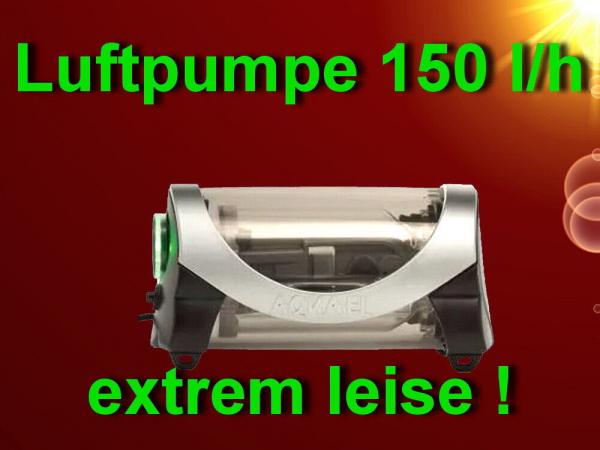 Aquarium LEISE LUFTPUMPE 150 L/h ✚ RÜCKSCHLAGVENTIL Membranpumpe Zubehör Deko