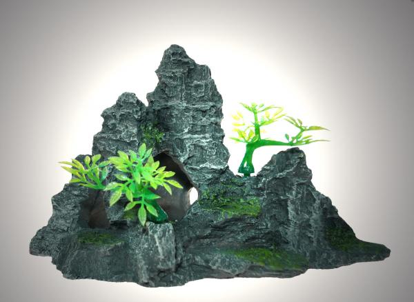Aquarium Deko !! GROßES HÖHLEN SET !! Felsen Terrarium Zubehör Dekoration