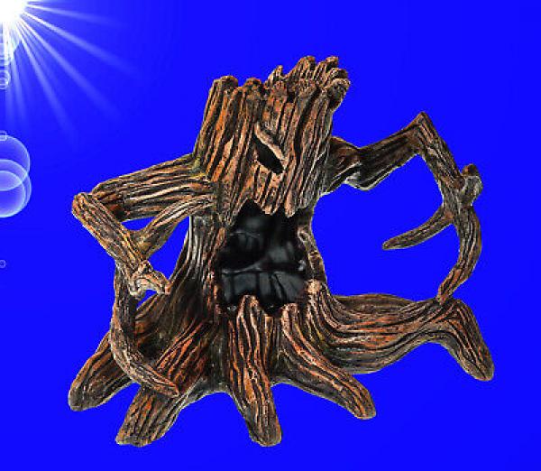 Aquarium Deko GRUSELBAUM HÖHLE Welse Wurzel Terrarium Felsen Zubehör