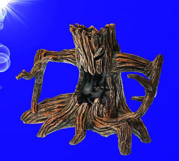 Aquarium Deko GRUSELBAUM HÖHLE Welse Wurzel Terrarium Felsen Zubehör