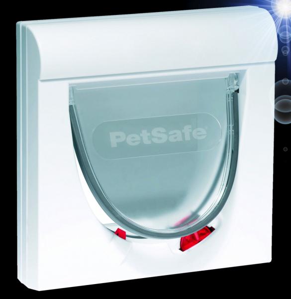 4-Wege PetSafe® KATZENKLAPPE ✚ MAGNETSCHLÜSSEL Katzentür Haustier Hunde Glas