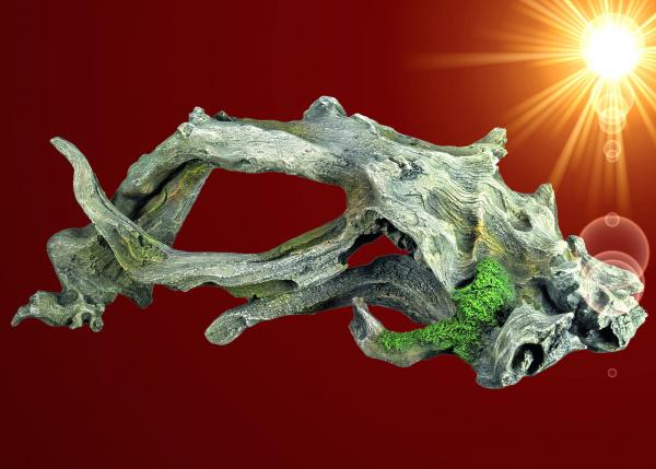 Aquarium Deko große WURZEL HÖHLE Holz Barsche Dekoration Zubehör
