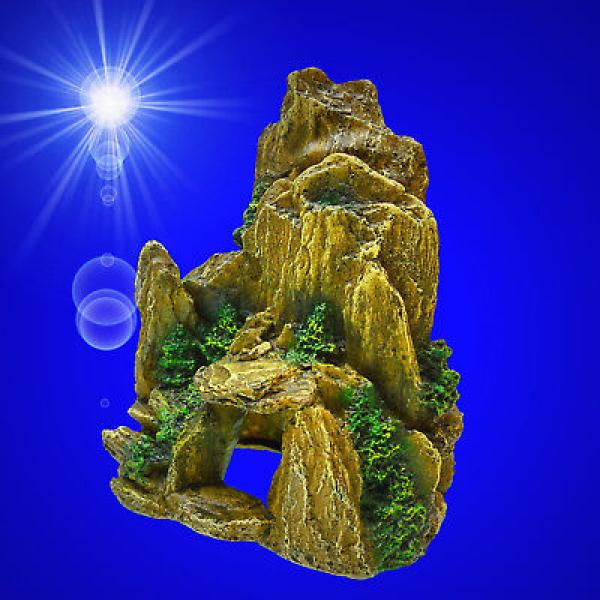Aquarium Deko STOLLEN HÖHLE Gebirge Barsche Terrarium Dekoration Zubehör