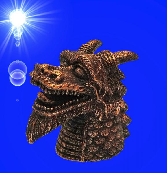 Aquarium Deko 3-teiliges NESSY FIGUR Dekoration Terrarium Zubehör Drachen