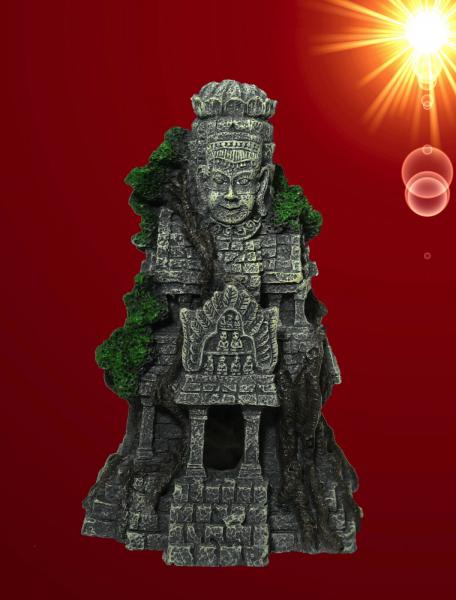 Aquarium Deko LAKSHMANA TEMPEL Asien Skulptur Dekoration Höhle Zubehör