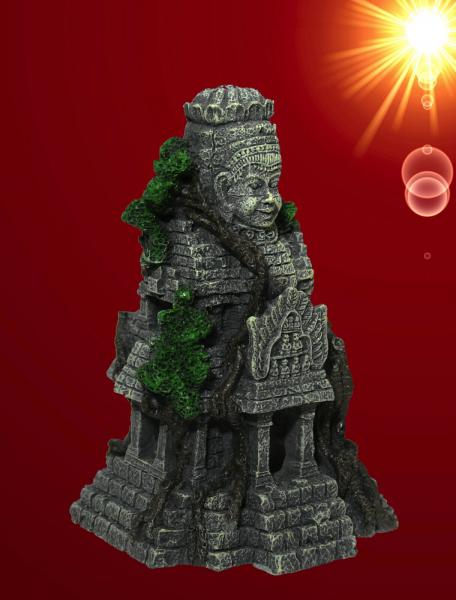 Aquarium Deko LAKSHMANA TEMPEL Asien Skulptur Dekoration Höhle Zubehör