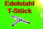 Aquarium Zubehör Edelstahl T-STÜCK 4/6 mm LUFTVERTEILER Schlauchverbinder