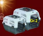 Hunde Katze Nager TRANSPORTBOX DOPPEL ÖFFNUNG "SKUDO OPEN" Gr.2 Reise Auto Kennel - Kopie