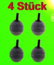 Aquarium Deko 4 STÜCK KUGEL LUFTSTEIN Ø 25 mm Dekoration Zubehör Luftpumpe