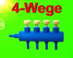 Aquarium Zubehör 4 WEGE LUFTVERTEILER 4/6 mm Lufthahn Teich Absperrhahn