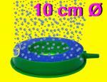 Aquarium Deko 10 cm Ø RING SPRUDLER Luftausströmer Zubehör Luftstein Teich