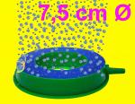 Aquarium Deko 7,5 cm Ø RING SPRUDLER Luftausströmer Zubehör Luftstein Teich
