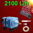 Aquarium Teich 13 cm ZYLINDER AUSSTRÖMER ➕ KOMPRESSOR ➕ Zubehör Luftstein