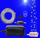 Aquarium Deko SPRUDLER SET ➕ LUFTPUMPE ➕ Zubehör Luftstein 30 mm Dekoration