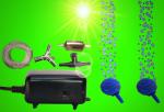 Aquarium-Deko DOPPEL SPRUDEL-SET ✚ LUFTPUMPE Ausströmer Stein Zubehör