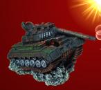 Aquarium Deko PANZER WRACK Höhle Tank Armee Dekoration Zubehör