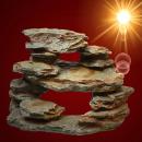 Aquarium Deko TERRASSEN HÖHLEN FELSEN XL Dekoration Höhle Terrarium Zubehör