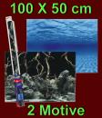 Aquarium Deko RÜCKWANDFOLIE 100 X 50 cm Fotorückwand Zubehör Hintergrund