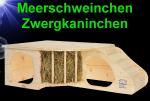 Nager großes HOLZ ZWERGKANINCHEN HAUS Meerschweinchen Zubehör Nest