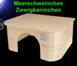 Nager HOLZ ZWERGKANINCHEN MEERSCHWEINCHEN HAUS Zubehör Nest Kaninchen