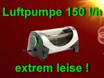 Aquarium LEISE LUFTPUMPE 150 L/h ✚ RÜCKSCHLAGVENTIL Membranpumpe Zubehör Deko