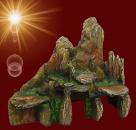 Aquarium Deko STOLLEN HÖHLE Dekoration Barsch Laich Felsen Gebirge Zubehör