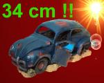 Aquarium Deko großes 34 cm VW KÄFER WRACK Auto Höhle Dekoration Zubehör